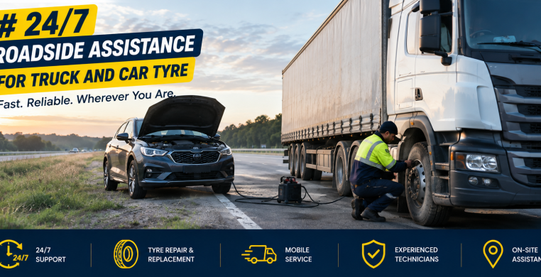 24/7 Roadside Assistance for Truck and Car tyre